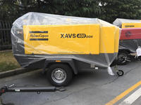 Compresseur d'air rotatif à vis portable moyen Atlas Copco XAHS146 7-12 Bar 8,5 M³/min à injection d'huile à axe unique Nouveau moteur diesel