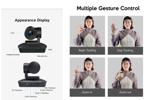 4K PTZ Conference Camera With AI Speaker Tracking, 10X Optical Auto Framing, Plug-and-Play for Video Meeting MC208H-10X 4K PTZ - Product Image 3