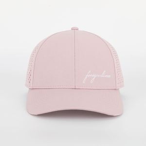 Gorra de Béisbol Deportiva Rosa Bordada de 6 Paneles de Alta Calidad Personalizada para Mujer, Gorra Tipo Dad Impermeable con Perforaciones Cortadas a Láser - Product Image 2
