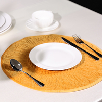 Napperon rond en forme de tournesol, tapis de table matelassé lavable en machine, coussin d'isolation thermique en polyester 100%