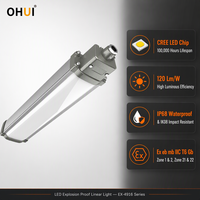 Lampu Linear LED Anti Ledakan ATEX IECEx IP68 |   Lampu Industri Area Berbahaya Ex Eb Mb IIC T6 Gb Zona 1 2 21 22 OEM ODM