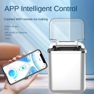 เครื่องทำน้ำแข็งทรงสี่เหลี่ยมแบบพกพาสำหรับใช้ในครัวเรือนเครื่องทำน้ำแข็งบนเคาน์เตอร์แบบไฟฟ้าควบคุมด้วยตนเอง - Product Image 2