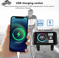 Affichage couleur TFT-UKC1 de haute qualité pour vélo électrique 36V 48V 52V 60V 72V