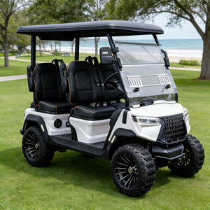 Carrito de Golf Eléctrico de 4 Plazas con Mayor Autonomía, Diseño para Campos de Golf, Oferta Especial, Certificado CE para Carreteras No Públicas - Product Image 1