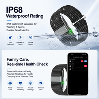 AI Schermloze Fitnessband Gezondheidstracker Horloge Slaap Stress Hartslagmonitoring IP68 Waterdicht Multi-sportmodi Gezinszorg Zink