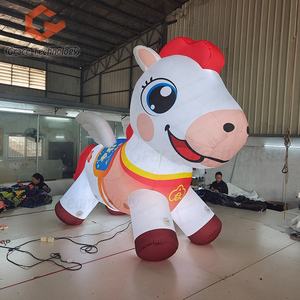 Mascota Inflable de Dibujos Animados Personalizada del Año Nuevo del Caballo para el Festival de Primavera, Fiesta o Evento, Poni y Caballo Inflables - Product Image 1