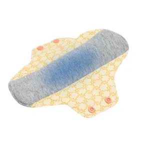 Almohadillas de tela de grafeno ultrasabsorbentes menstruales reutilizables, revestimientos de bragas para mujeres, almohadillas para damas, toallas sanitarias