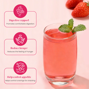 Натуральный веганский порошок для подавления аппетита со вкусом клубники для пищеварения под собственной торговой маркой (Private Label) - Product Image 4