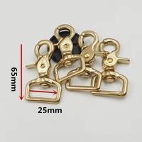 Crochets à fond carré en laiton massif de 14mm 17mm 20mm 25mm 32mm 38mm petit triangle, boucle pour chien, boucles à crochet pour mousqueton pour animaux de compagnie