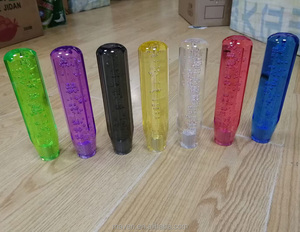 1/2/3色 10-40cm 八角形 アクリル クリスタル バブル カーシフトスティック レバーヘッド ギアシフトノブ - Product Image 2