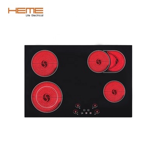 Table de cuisson électrique en céramique encastrée à 4 brûleurs personnalisée HEME avec dessus en verre pour la cuisine à domicile - Product Image 2