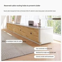 Meuble italien écologique, durable, minimaliste, moderne, en bois massif, modèle 2026, SZ 009 #   Meuble TV de rangement pour salon, couleur café