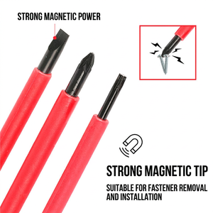 Phillips <b>Screwdriver</b> Set Industrial Grade Magnetic Insulated Anti-Slip Handle Matte Finish Plastic Handle - Product Image 5