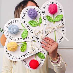 Flores Hechas a Mano, Regalo de Rosas de Ganchillo Hechas a Mano, Regalos para Bodas, San Valentín, Navidad - Product Image 1