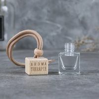 Flacon diffuseur de parfum en verre vide, coloré, rond, avec bouchon à vis, pour voiture, 5 ml, 8 ml