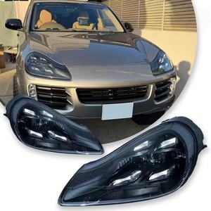 Fari frontali Auto per <span class=keywords><strong>Porsche</strong></span> <span class=keywords><strong>Cayenne</strong></span> 957 faro 2007-2010 LED matrice Laser lampada anteriore DRL accessori Auto Plug Play - Product Image 1