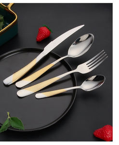 Ensemble de <span class=keywords><strong>couverts</strong></span> GEMEI Star Diamond Series en acier inoxydable, compatible <span class=keywords><strong>lave</strong></span>-<span class=keywords><strong>vaisselle</strong></span>, pour <span class=keywords><strong>6</strong></span> personnes, usage domestique et hôtelier, 24 pièces. - Product Image 5