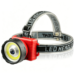 Linterna <span class=keywords><strong>Frontal</strong></span> LED de Doble Fuente de <span class=keywords><strong>Luz</strong></span>, Lumen + COB, 2 Modos, Funciona con Batería, para Camping y Senderismo al Aire Libre - Product Image 4