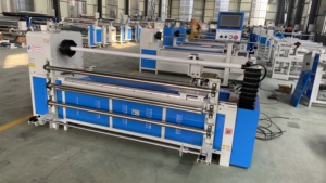 Fabric <strong>Roll</strong> Slitting and Rewinding <strong>Machine</strong> With Straight Blade - Product Image 2