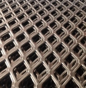 Flattened Aluminum Expanded Mesh – Square Pattern for Building Facades, <b>Ceilings</b> & Partitions - Product Image 3