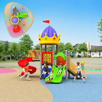 Terrain de jeu pour enfants de 5 à 10 ans, petit modèle, équipement de jeu extérieur en plastique pour enfants, prix de gros