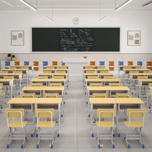 Ensemble table et chaise de salle de classe d'école simple Vente de meubles d'étudiant pour l'école primaire Populaire par les clients de nombreux pays - Product Image 2