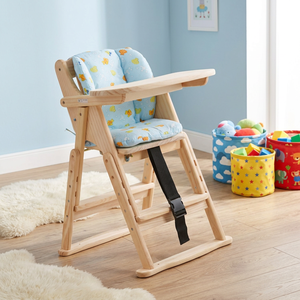 Taburete elevador de madera maciza ajustable, silla de comedor para familias, hoteles, diseño moderno para uso en la cocina, sillas de mesa para bebés y niños - Product Image 1