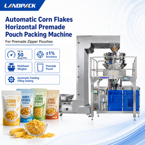 Machine d'emballage Doypack pour grains de café, poisson séché, légumineuses, aliments pour animaux, haricots marinés, olives, bœuf séché, flocons de maïs, châtaignes - Product Image 1