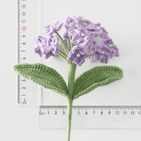 Buket Hydrangea 20 kelopak rajut buatan tangan untuk lamaran pernikahan jamuan ulang tahun kekasih perayaan Hari Valentine untuk kamar