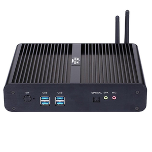 Không quạt Mini PC Core I7 4500U Dual Lan HD <span class=keywords><strong>RAID</strong></span> 4X USB3.0 4x USB2.0 quang HTPC Máy tính để bàn chơi game máy tính Wifi EU - Product Image 2