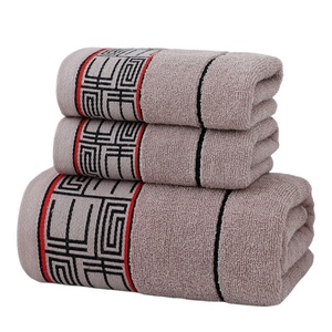 Serviette de bain de haute qualité luxe personnalisé épais moelleux doux éponge salle de bain bain bain 100% coton ensembles de serviettes de bain - Product Image 1