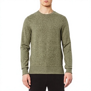 Suéter de Punto para Hombre, Cuello Redondo, Color Verde Oliva, Manga Larga, Estilo Informal para Otoño - Product Image 6