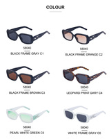 GM same – lunettes de soleil carrées à petite monture pour hommes, modèles de mode