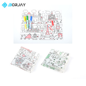 แผ่นรองจานซิลิโคนสีสำหรับเด็กแผ่นรองจานสีสำหรับวาด<span class=keywords><strong>รูป</strong></span>ระบายสีเด็กปราศจาก BPA ออกแบบได้ตามต้องการ - Product Image 4