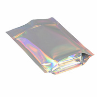 Sachet Doypack en Film Laser Aluminium Anti-Odeur avec Fermeture Éclair, Taille et Couleur Personnalisables, Emballage Alimentaire de Qualité