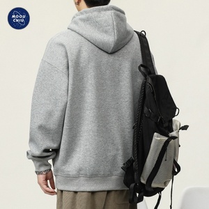 <span class=keywords><strong>Ropa</strong></span> para Hombre |   Sudadera con capucha gruesa y forro polar, estilo americano, marca de moda, holgada, deportiva, informal, para invierno - Product Image 1