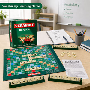 Jeu de société Scrabble Original Classique 1:1, jeu de mots croisés en anglais, jeu éducatif pour la famille, jeu de table pour 2 à 4 joueurs - Product Image 5
