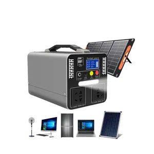 DH 110V 120V 500W bancos al aire libre de energía solar camping generadores portátiles kits de estación de energía