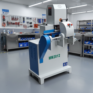 Sander à bande simple et double pour barres rondes, balais, serpillères, ébavurage, arts martiaux et rampes d'<span class=keywords><strong>escalier</strong></span> - Product Image 1