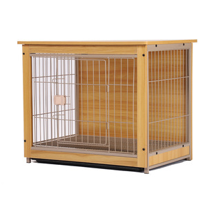 Cage classique pour chien en fer avec design solide, style meuble, pour intérieur, avec roulettes, pour grands chiens - Product Image 5