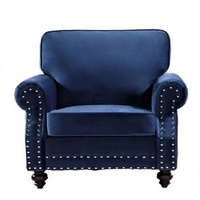 MORE DESIGN Mobilier de maison moderne, fauteuil inclinable en tissu pour hôtel et balcon, fauteuil de détente en velours pour salon