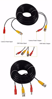 Cable de Video y Alimentación BNC de 30M, HD-TVI HD-CVI Digital Analógico 1080p, Cable CCTV Negro para Cámaras de Seguridad CCTV, Instalación de Sistemas DVR