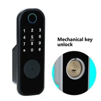 Cerradura Inteligente TYSH Tuya con Control Remoto, Wi-Fi, para Exteriores, Resistente al Agua, Doble Huella Dactilar, Tarjeta RFID Digital, Código, Sin Llave, Control por Aplicación, para Puertas de Madera