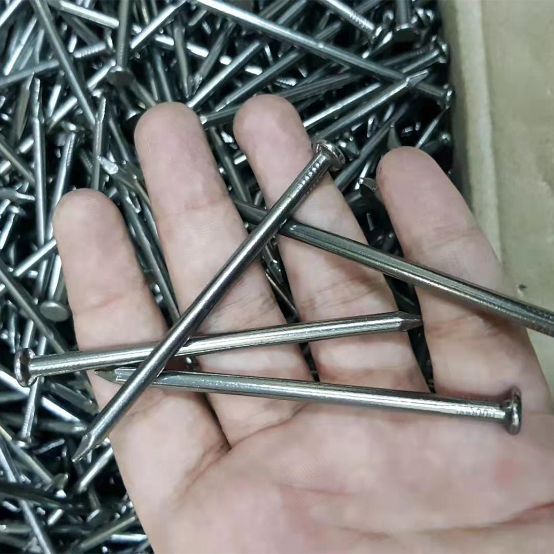 Многофункциональные строительные оцинкованные стальные проволочные гвозди, плоская головка, 2,5 дюйма, общий гвоздь