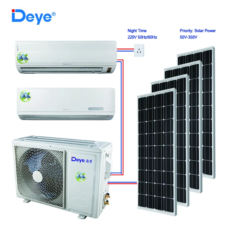 Deye Solar Klimaanlage 18000BTU Hybrid solar powered