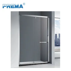 Commercial Premium Corner Entry Shower Cabin Easy Sliding Shower Door Adjustment 8mm Tempered Glass Shower Room