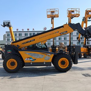 Многофункциональный телескопический экскаватор-погрузчик с фронтальным ковшом, коробкой передач Yuchai, колесный погрузчик, объем ковша 4,5 т, гарантия 1 год - Product Image 3