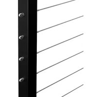 Garde-corps de sécurité moderne pour escaliers de parc, balcons et piscines, en câble, en alliage d'aluminium inoxydable, résistant à la rouille, installation facile