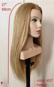 <span class=keywords><strong>Testa</strong></span> di Manichino con Capelli Umani Naturali e Spalle per Acconciature e Styling a Caldo, Teste di Alta Qualità per Formazione Professionale - Product Image 2
