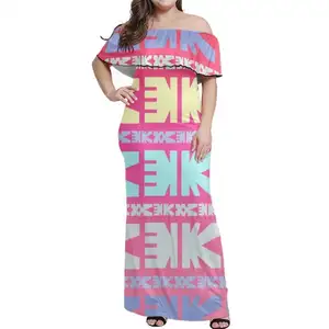 नई शैली थोक अनुकूलित ग्रीष्मकालीन लंबी पोशाक सुंदर मूल जनजातीय एज़्टेक प्रिंट महिला लोचदार बॉडीकॉन कपड़े 2024 सुरुचिपूर्ण